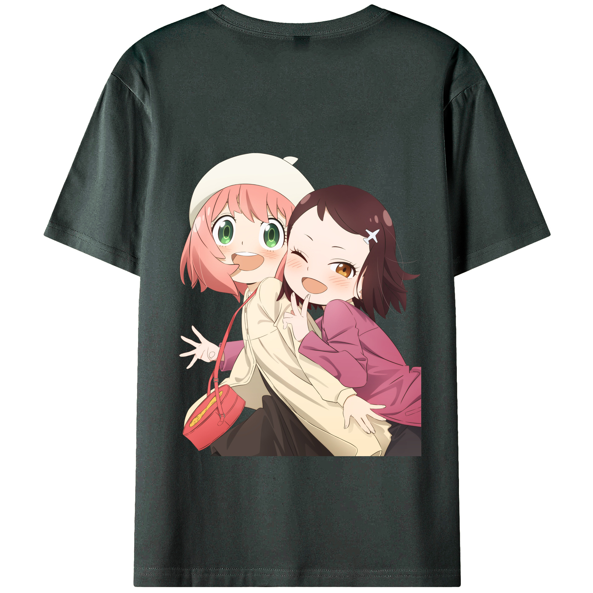 （画像用） SPY×FAMILY间谍家家酒 綿100％ メンズ半袖Tシャツ（バックプリント） 通気性